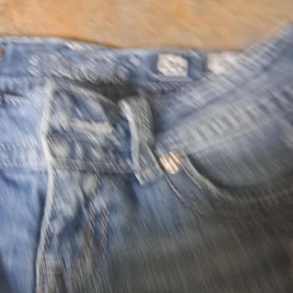 Miss Me Blue Boot Cut Jeans with Embellished Pockets - Picture 3 of 6